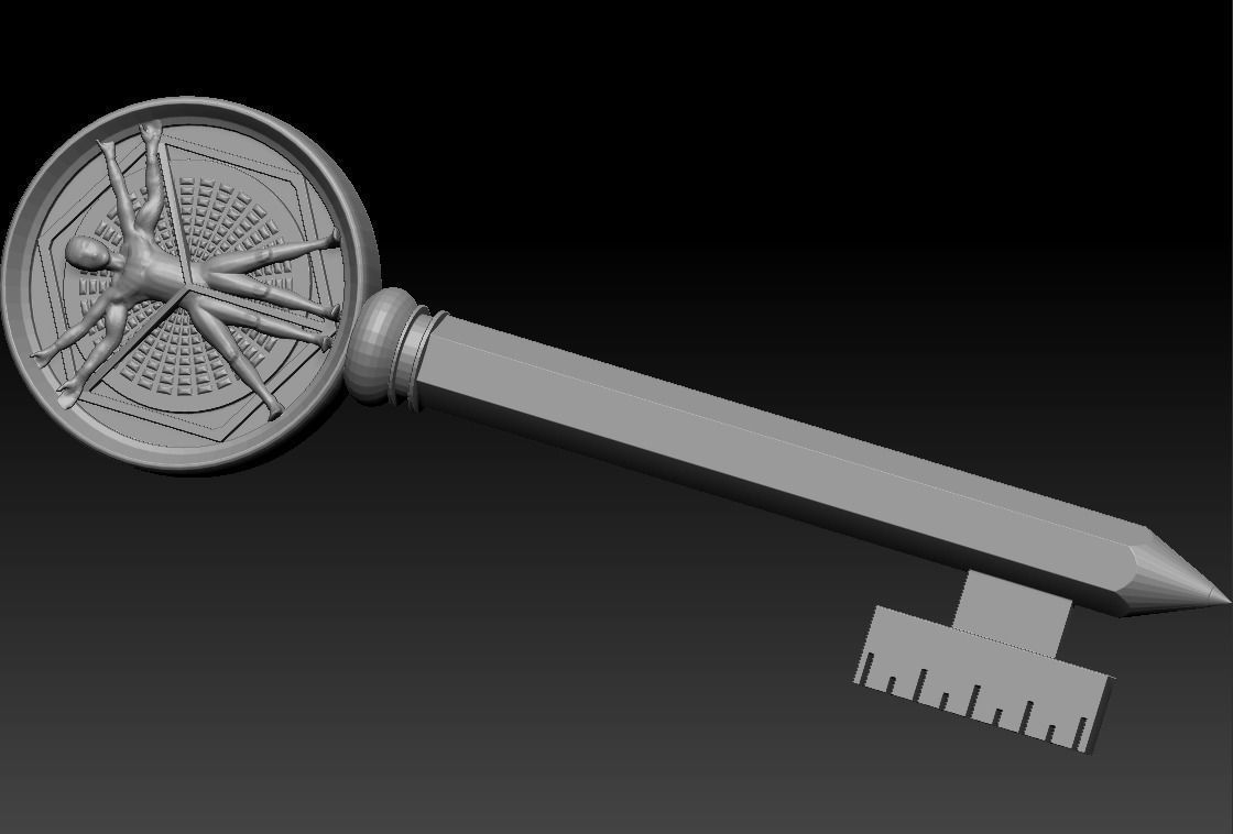 Locke and Key Creation Key 3D model 3D printable CGTrader