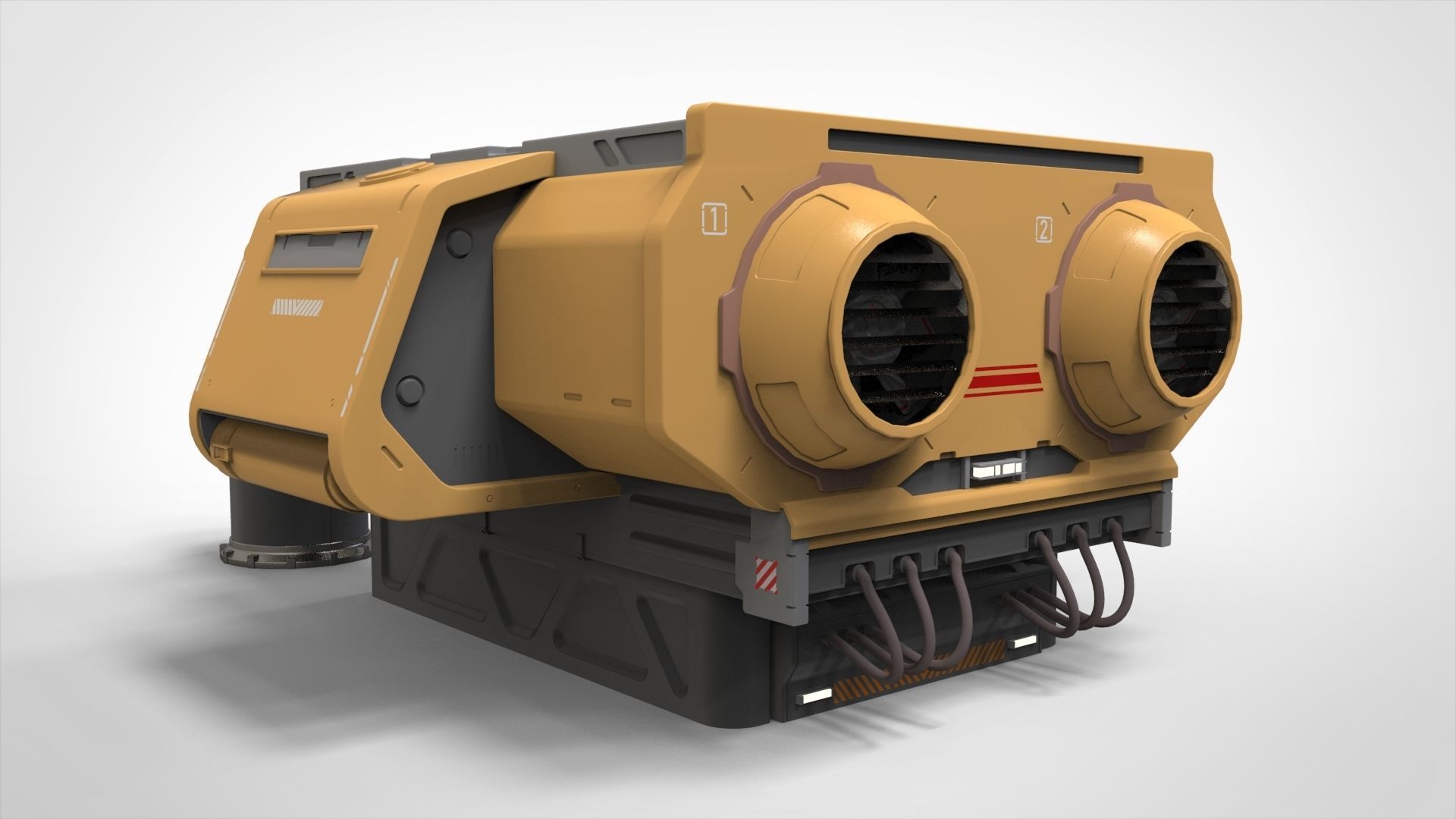 sci fi props 5 3D model | CGTrader