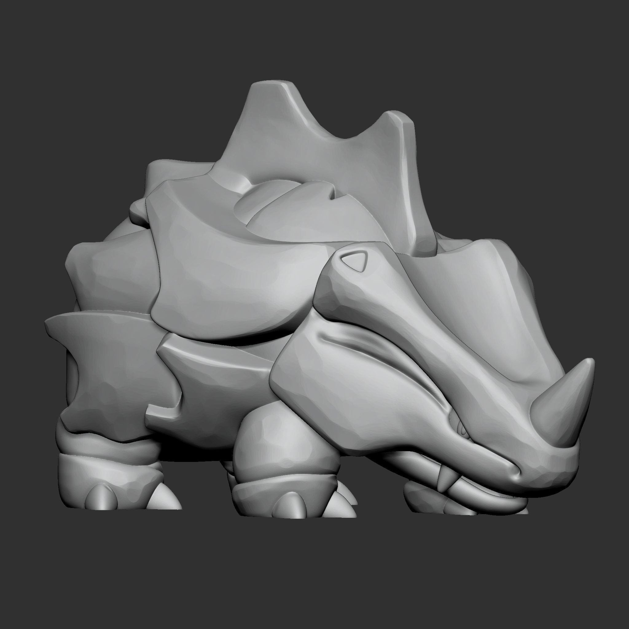 RHYHORN POKEMON 3D model 3D printable CGTrader