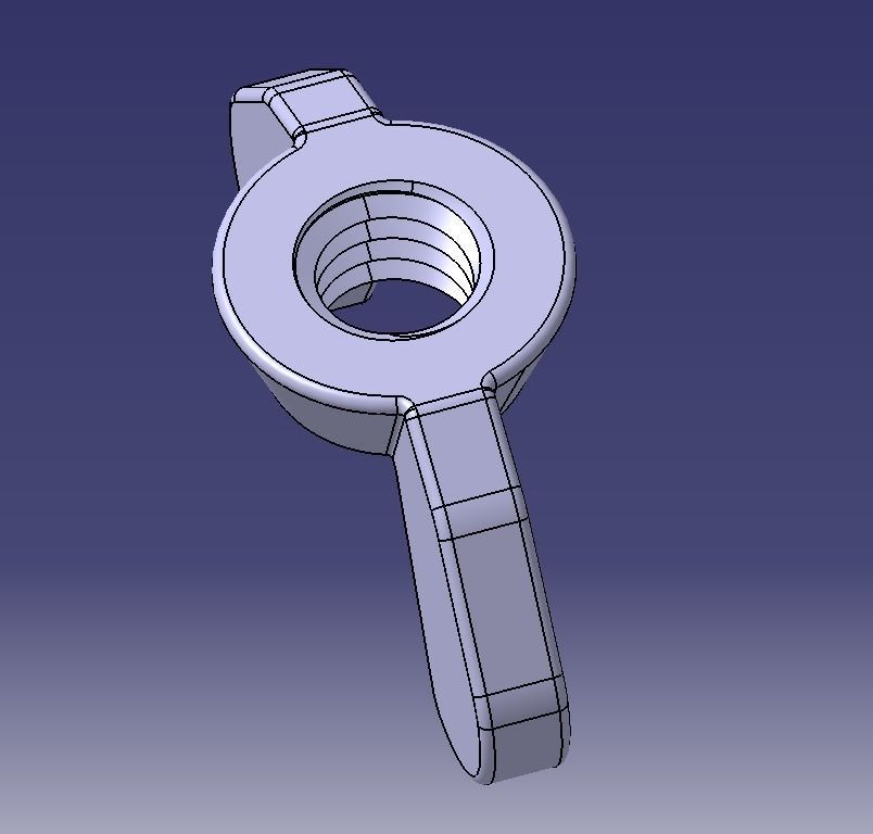 M4 Wing Nuts 3D model 3D printable CGTrader