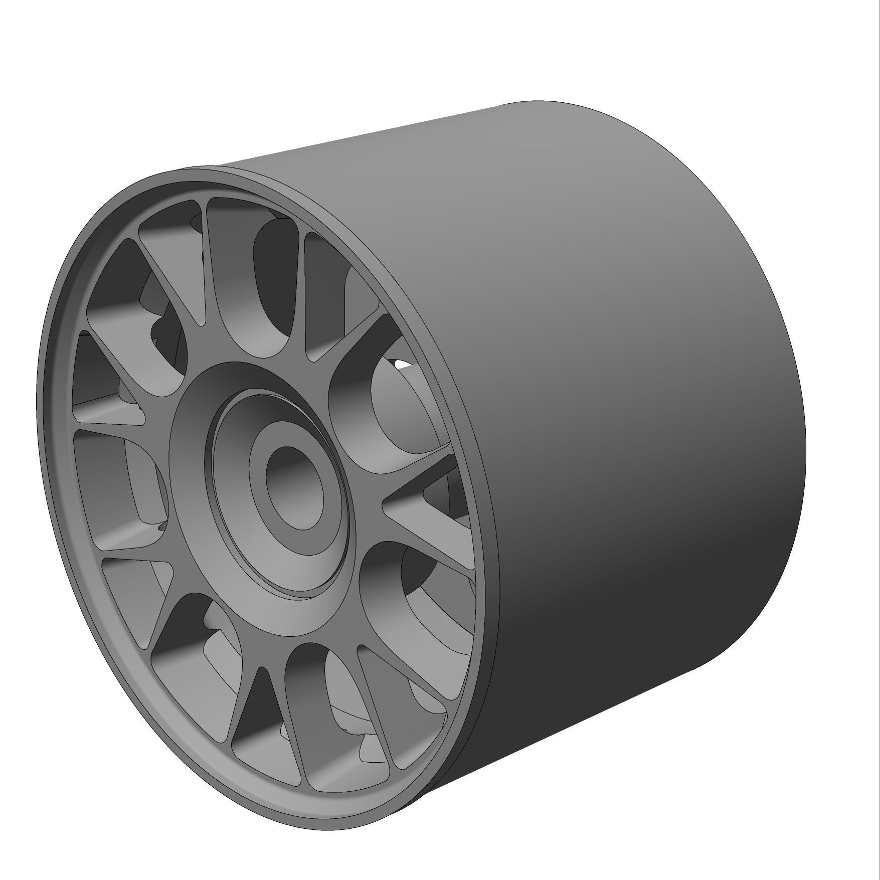 Rotiform TUF-R 164 RIMS FOR HOTWHEELS 3D print model 3D model 3D ...