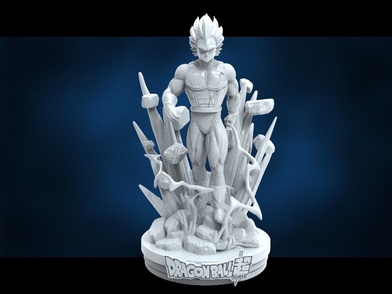 SUPER VEGETA BLUE 3D Model 3D Printable CGTrader SUPER VEGETA BLUE 3D Model 3D Printable CGTrader