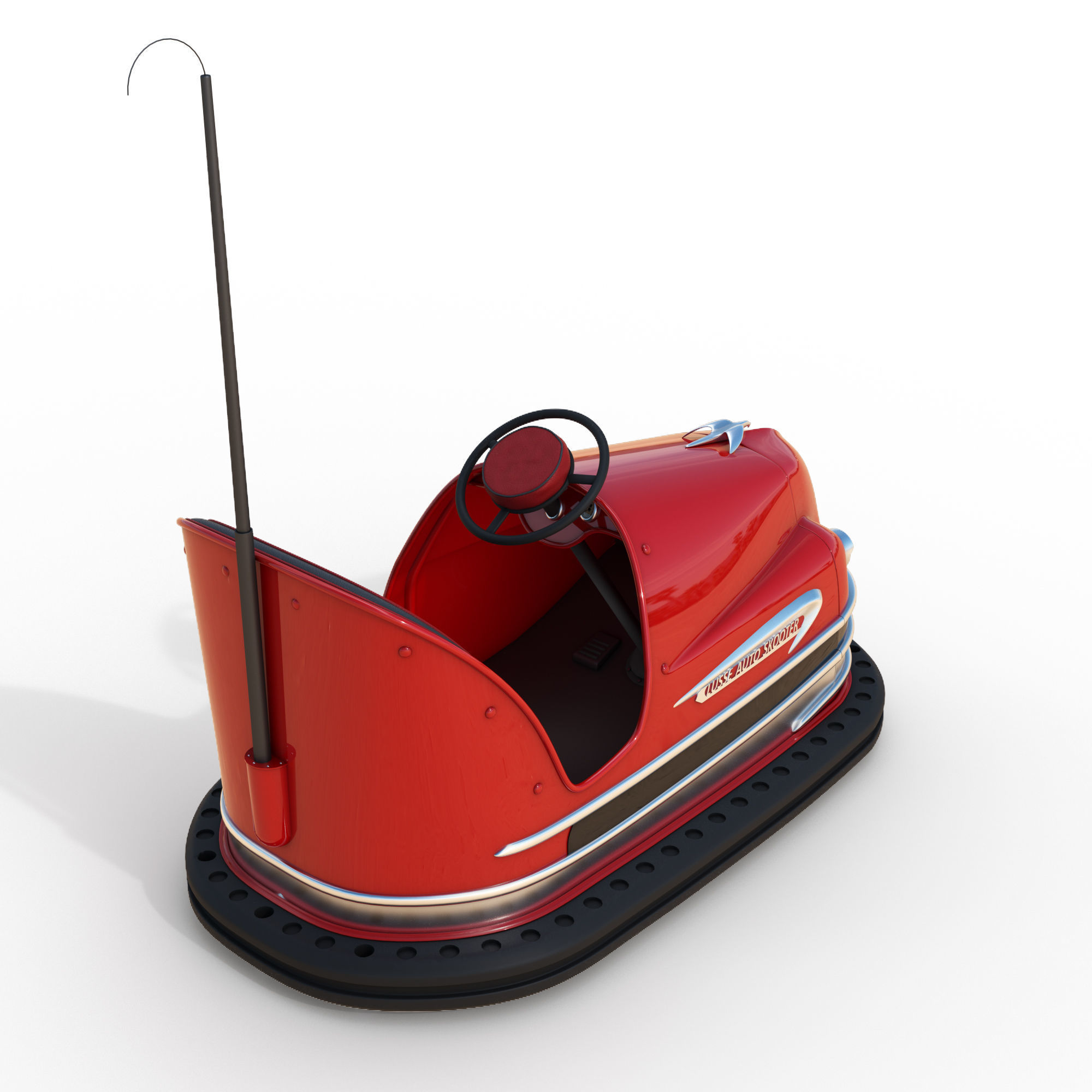 Retro bumper car 3D model CGTrader