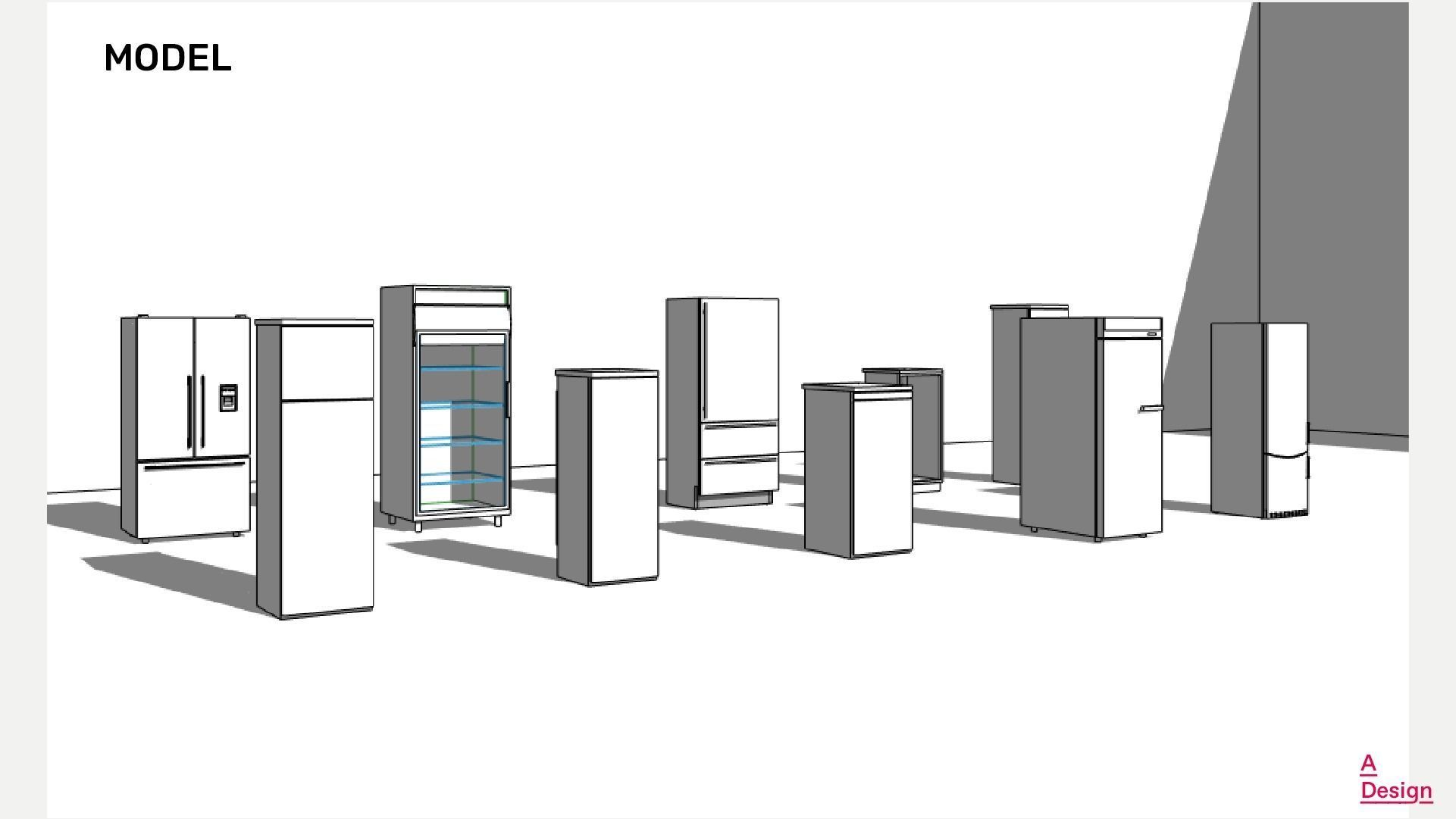 Refrigerator Pack of revit families 3D model CGTrader