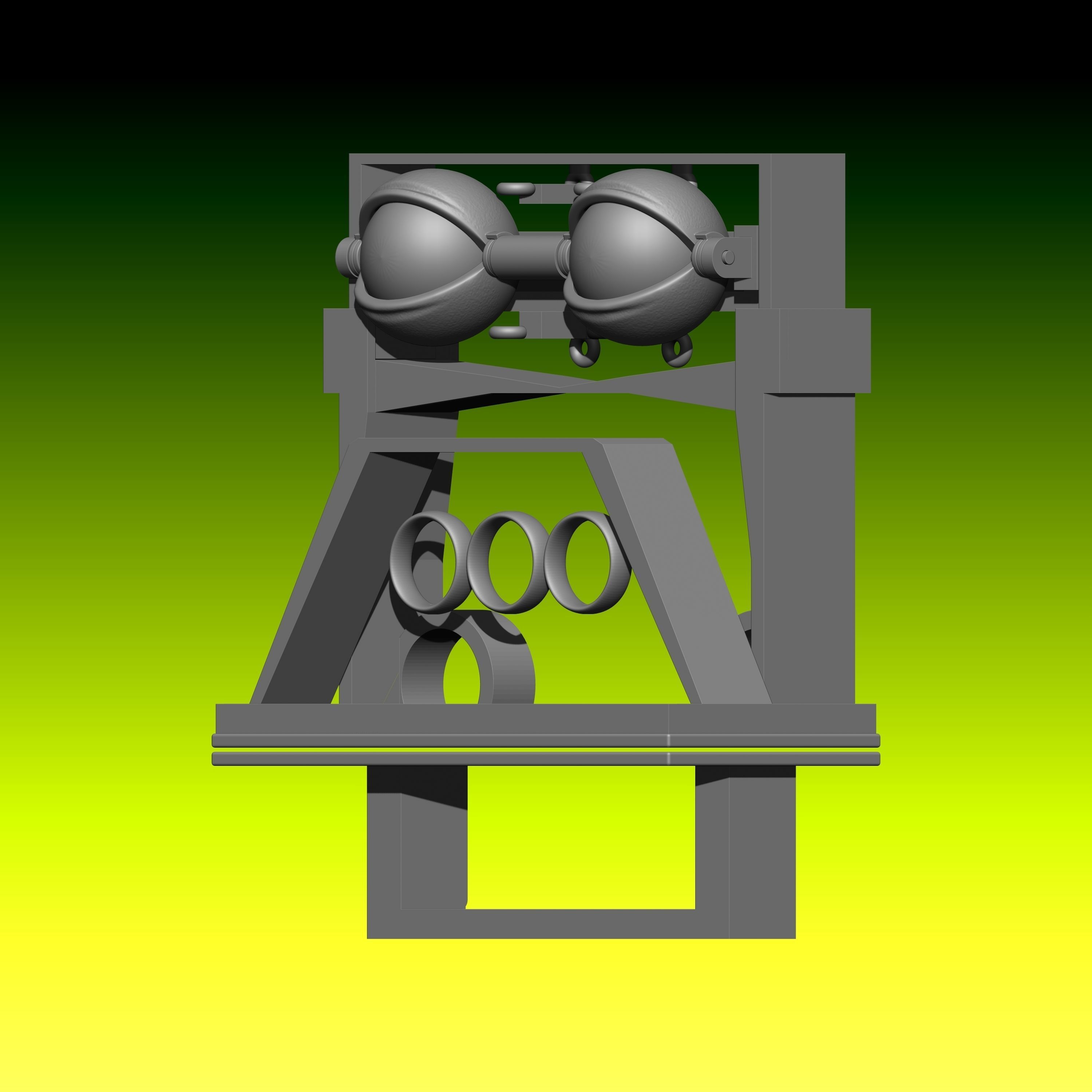 Mecanismo ojos de titere 002 Puppet eye mechanism 002 free 3D model 3D
