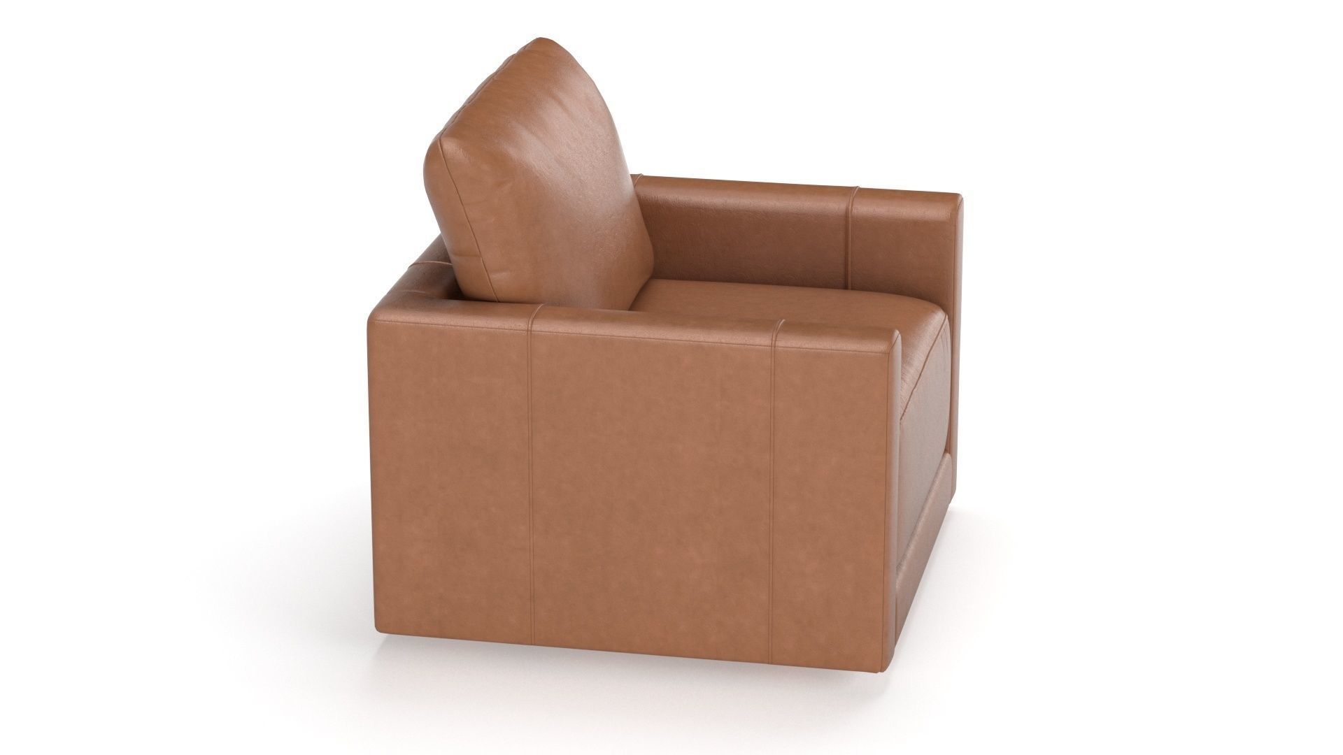 Gather Leather Swivel Chair 3D model CGTrader