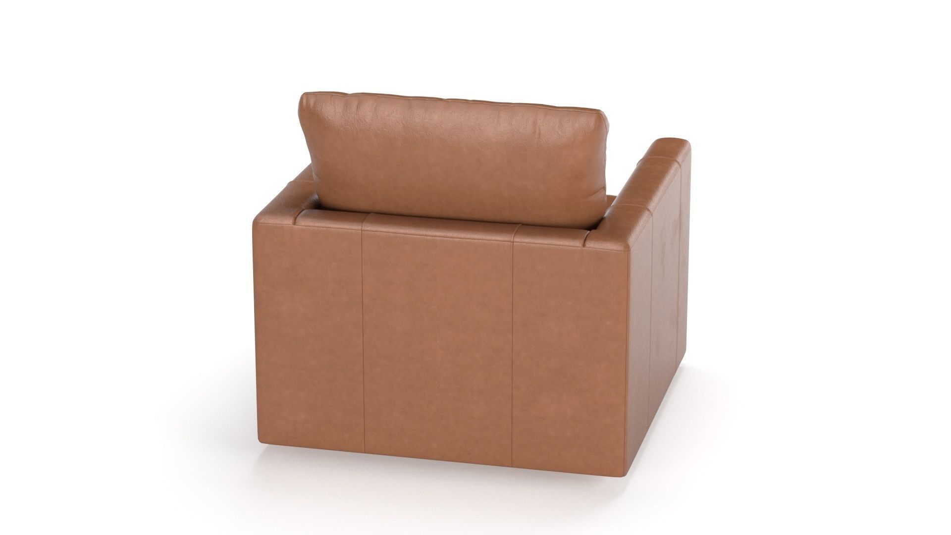 Gather Leather Swivel Chair 3D model CGTrader