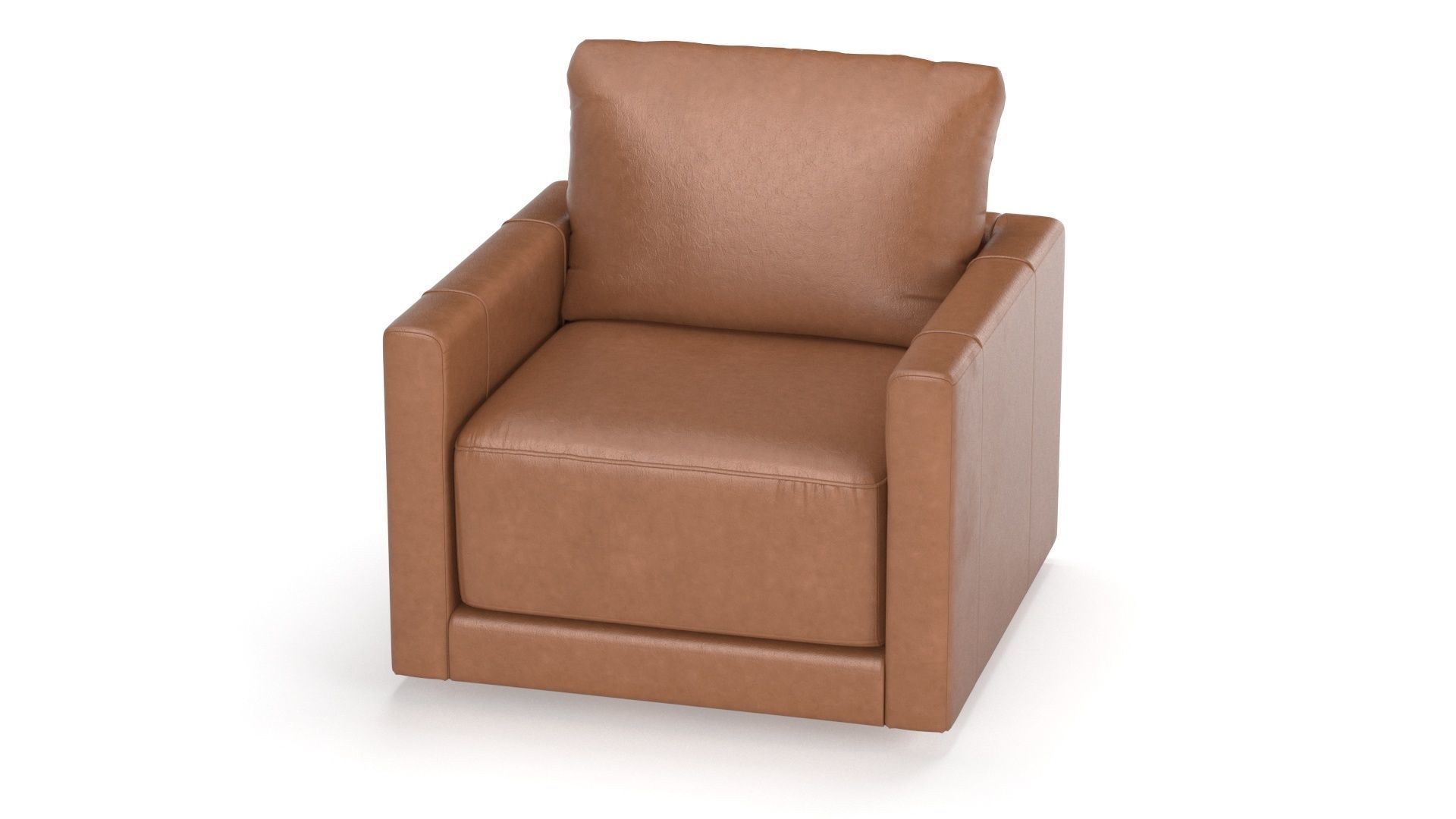 Gather Leather Swivel Chair 3D model CGTrader