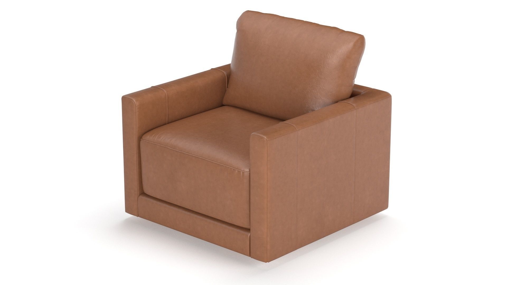 Gather Leather Swivel Chair 3D model CGTrader