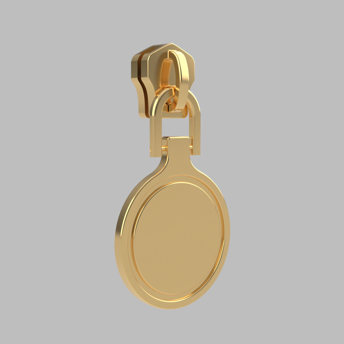 Round Zipper Puller 3D model 3D printable CGTrader