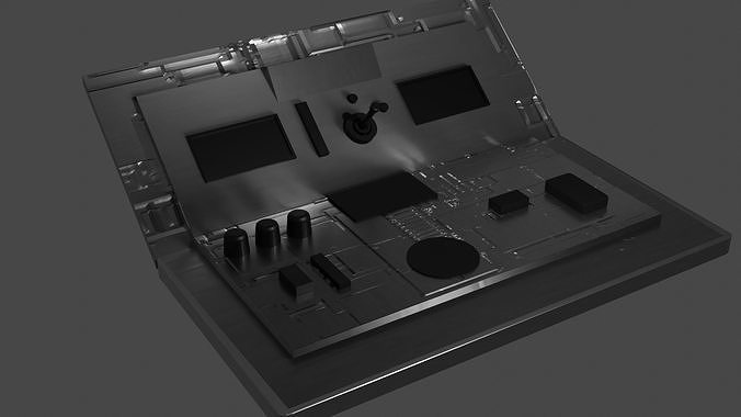 Sci fi simple control Desk 3D model | CGTrader