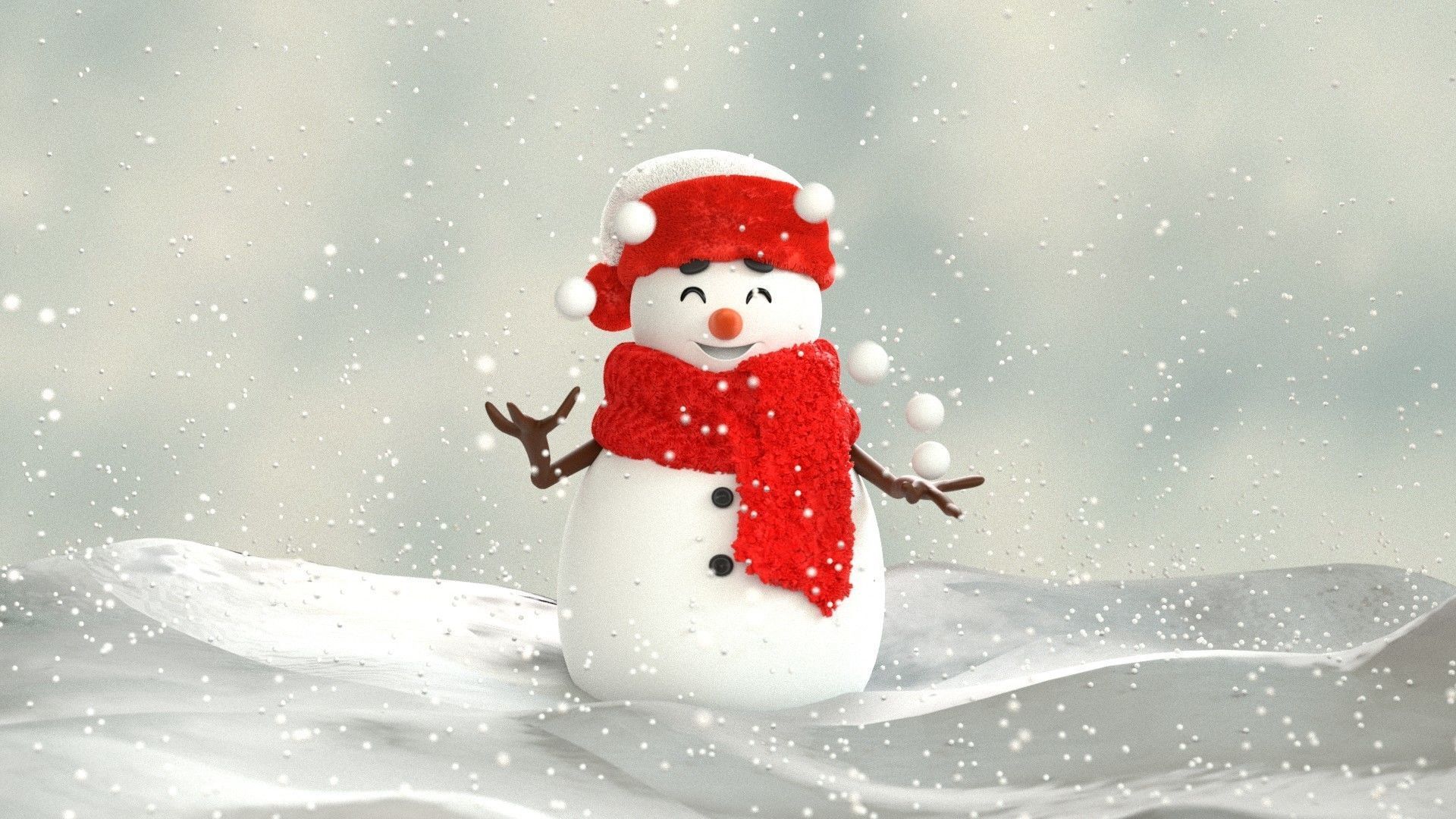 Animated Snowman Juggling 3D model animated rigged CGTrader