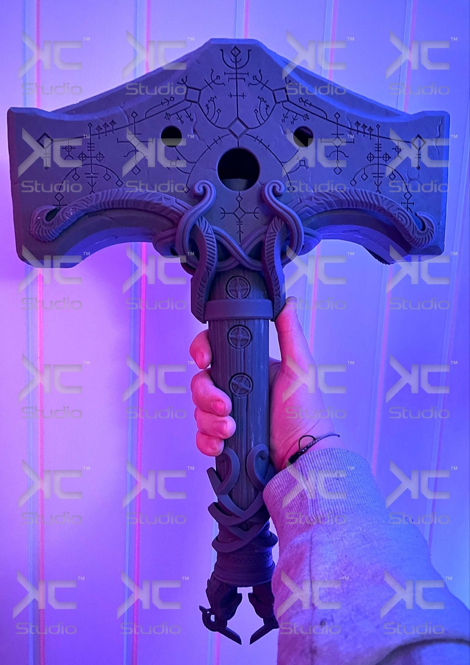 Thor Hammer God Of War 3D model 3D printable CGTrader