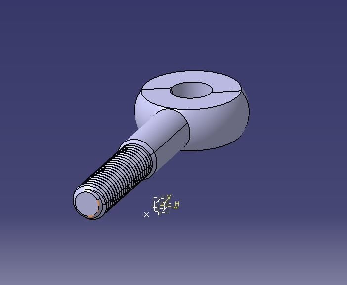 M16 Eye Bolt 3D model 3D printable CGTrader