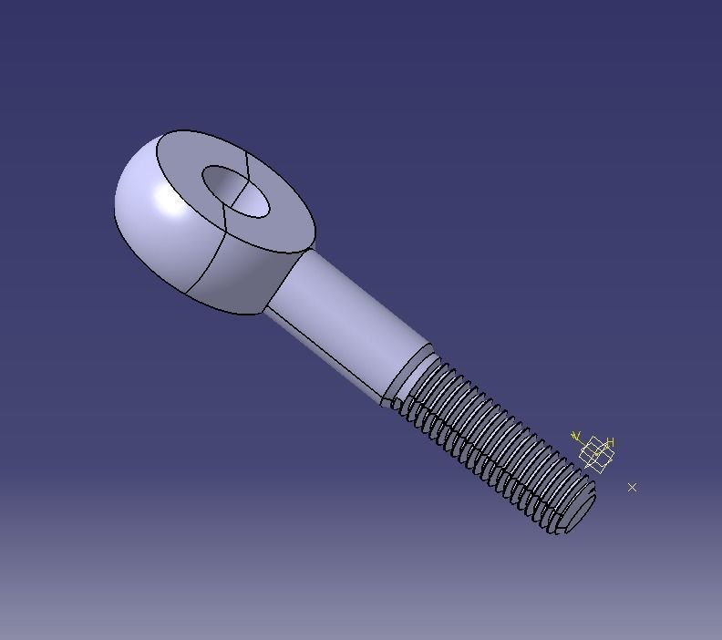 M16 Eye Bolt 3D model 3D printable CGTrader