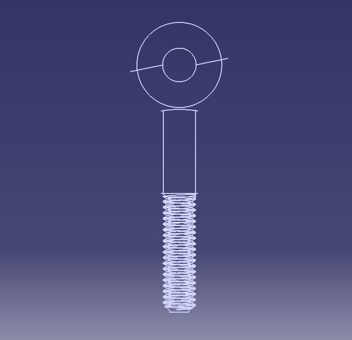 M10 Eye Bolt 3D model 3D printable CGTrader