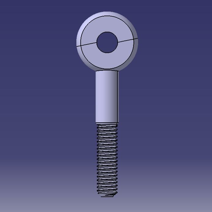 M10 Eye Bolt 3D model 3D printable CGTrader