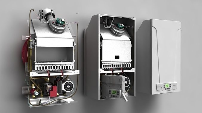 Healting boiler baxi heating equipment 3D model | CGTrader