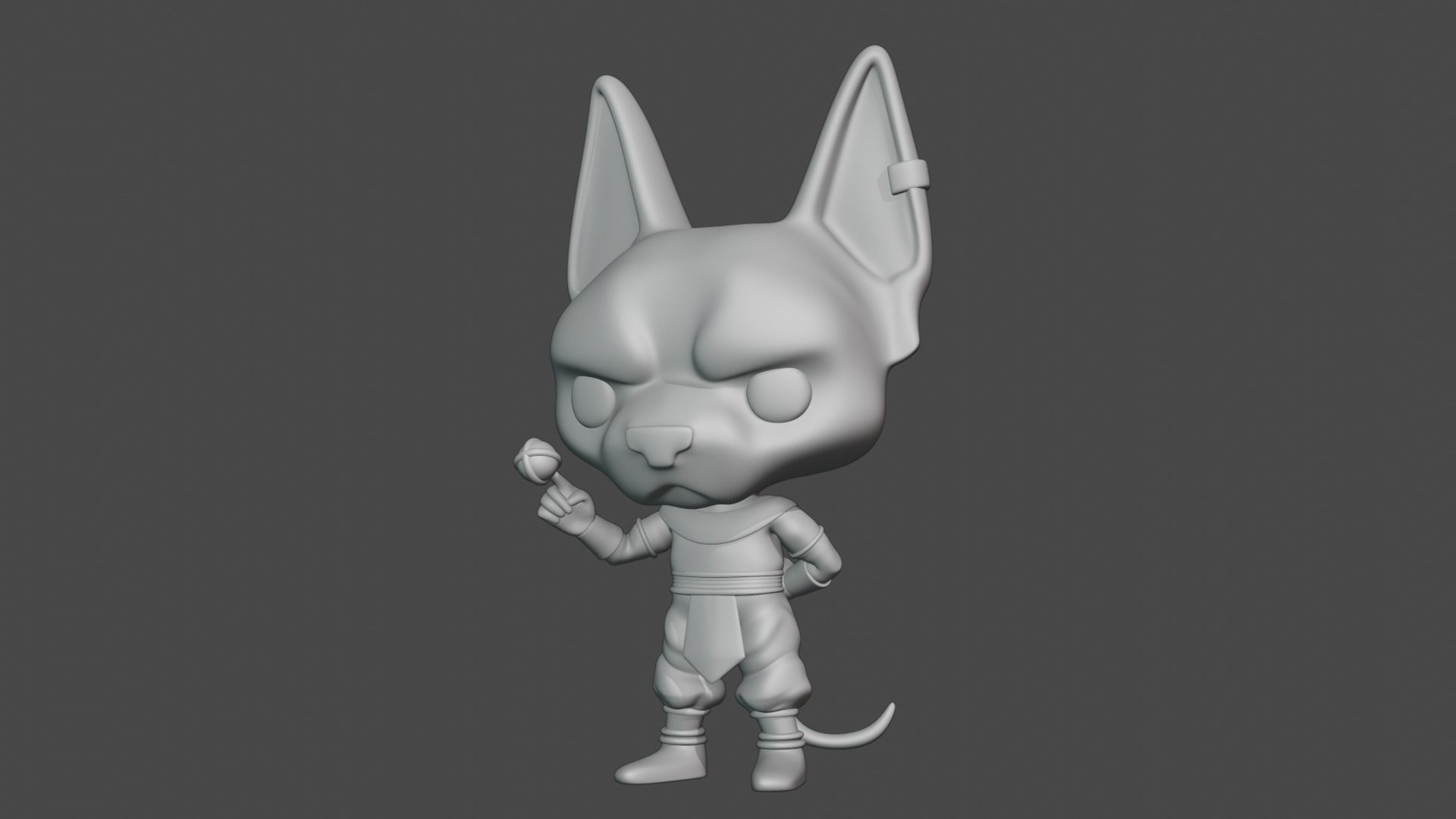 Beerus Funko Pop Dragon Ball 3D model 3D printable CGTrader