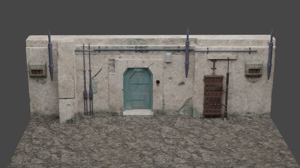 Star Wars Wall Parts 2 1-6 Scale 3D model 3D printable | CGTrader