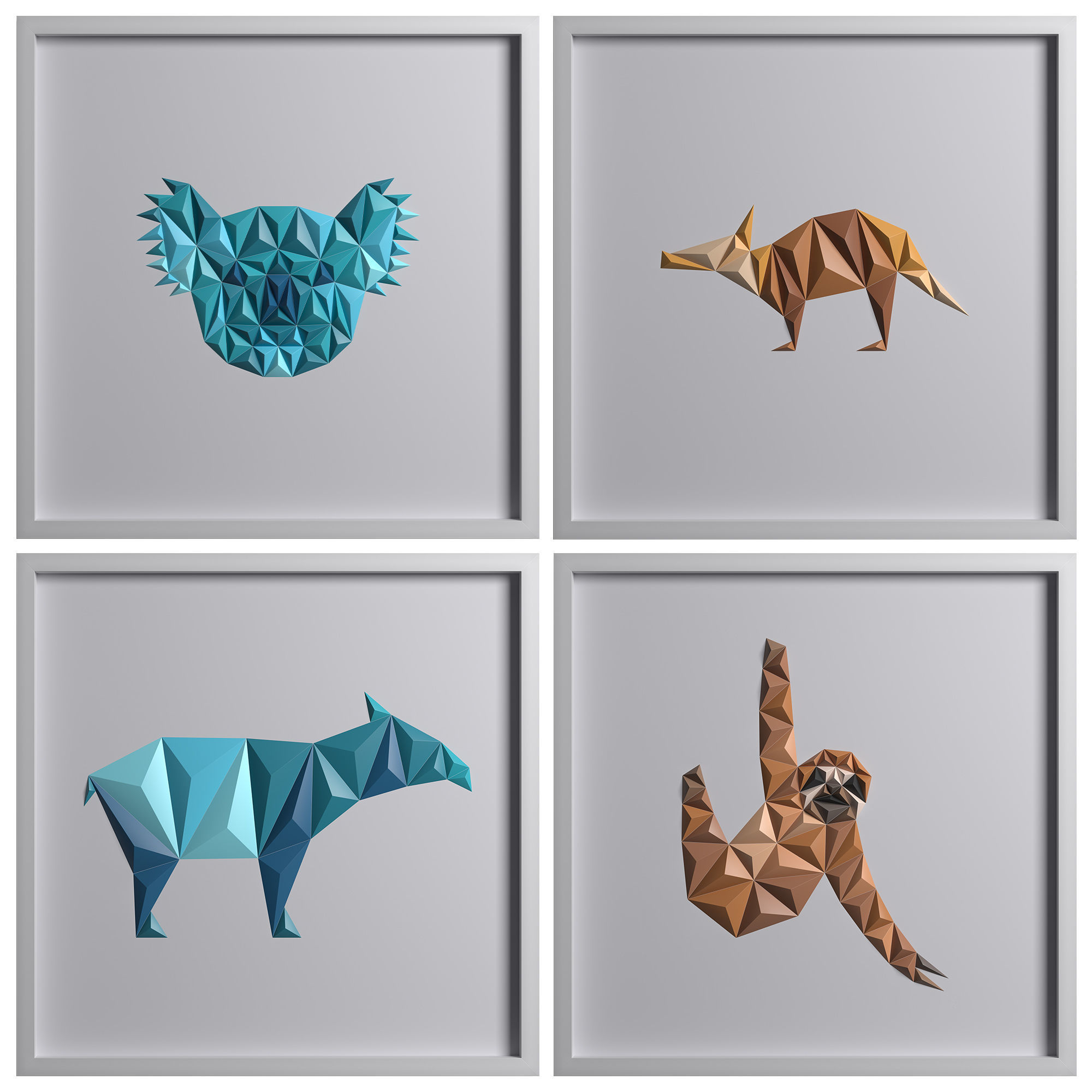Paper ArtWork 24 3D model | CGTrader