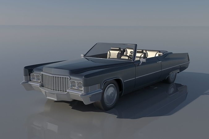 Cadillac Deville Convertible 1970 3D model 3D printable | CGTrader