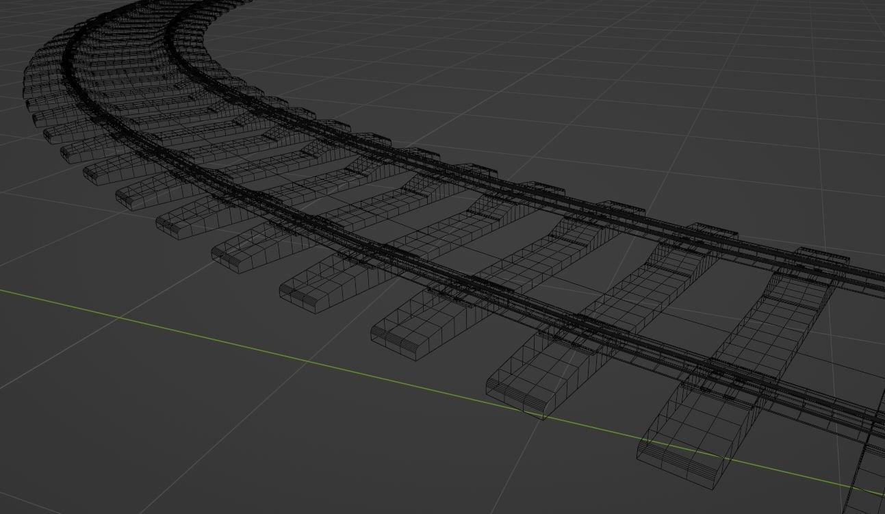 3D model Rail Curve VR / AR / low-poly | CGTrader