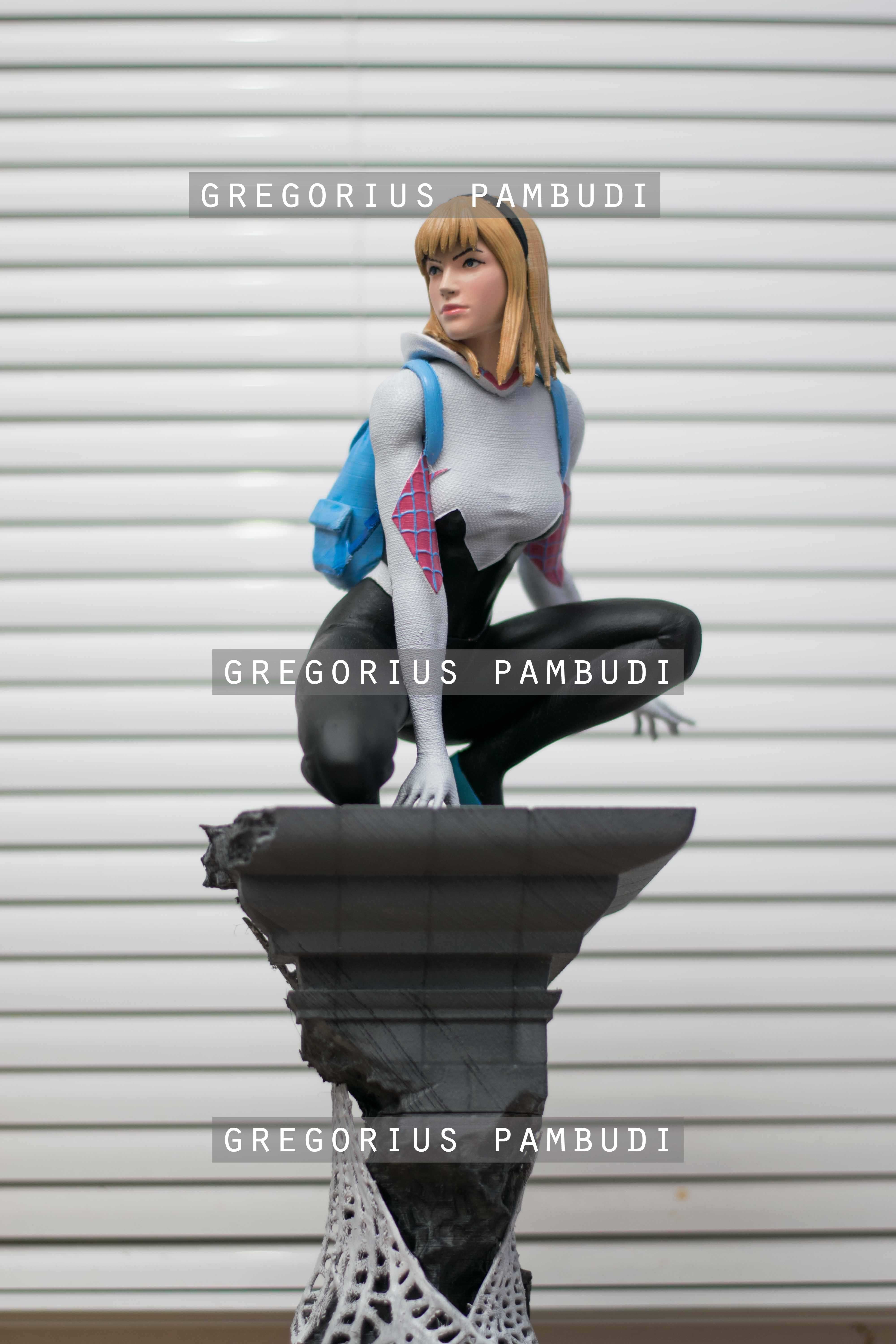 Spider-Gwen Fan Art Statue 3d Printable 3D model 3D printable | CGTrader