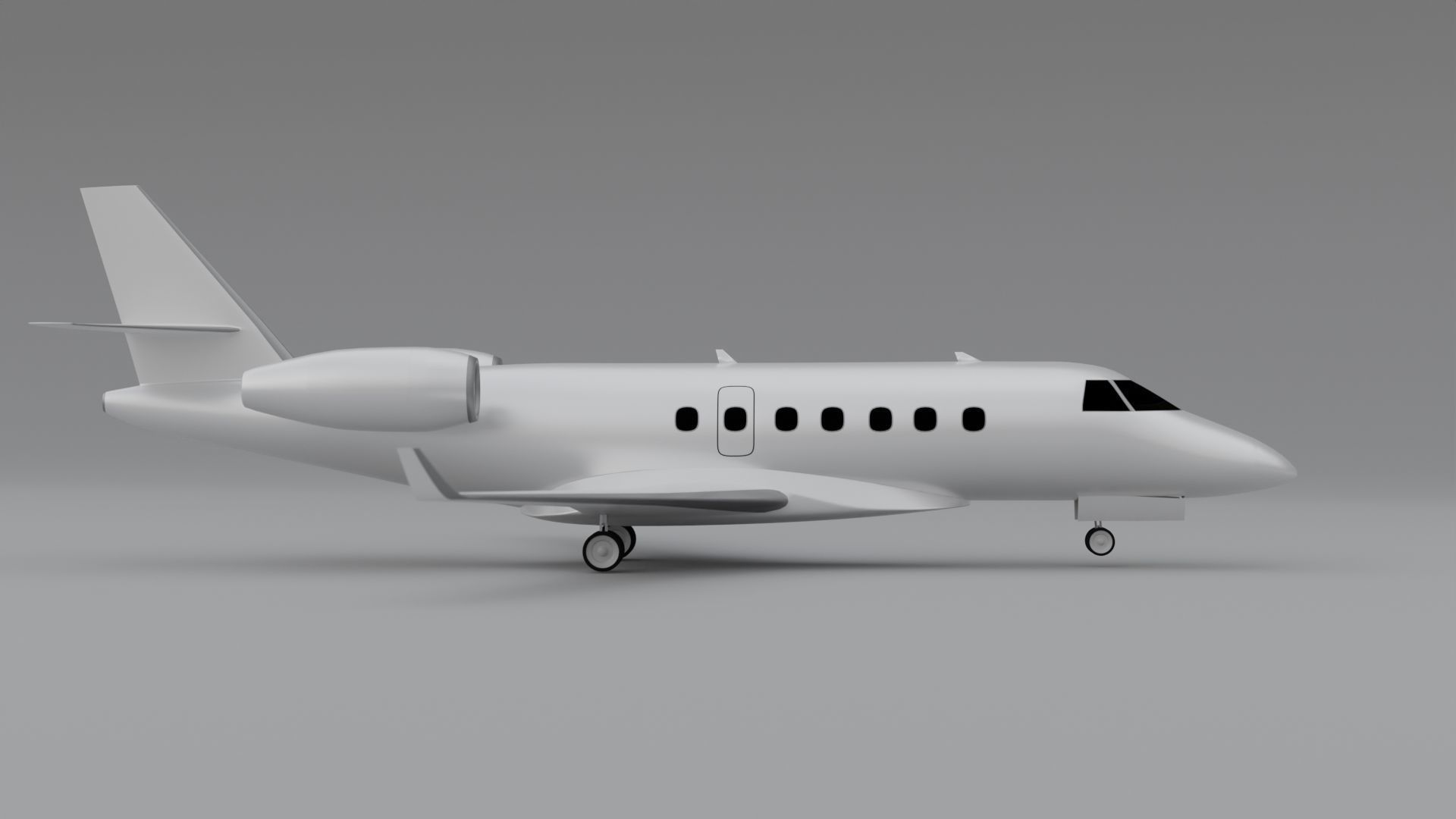Bussines Jet 3d model by Nikdox free VR / AR / low-poly 3D model ...