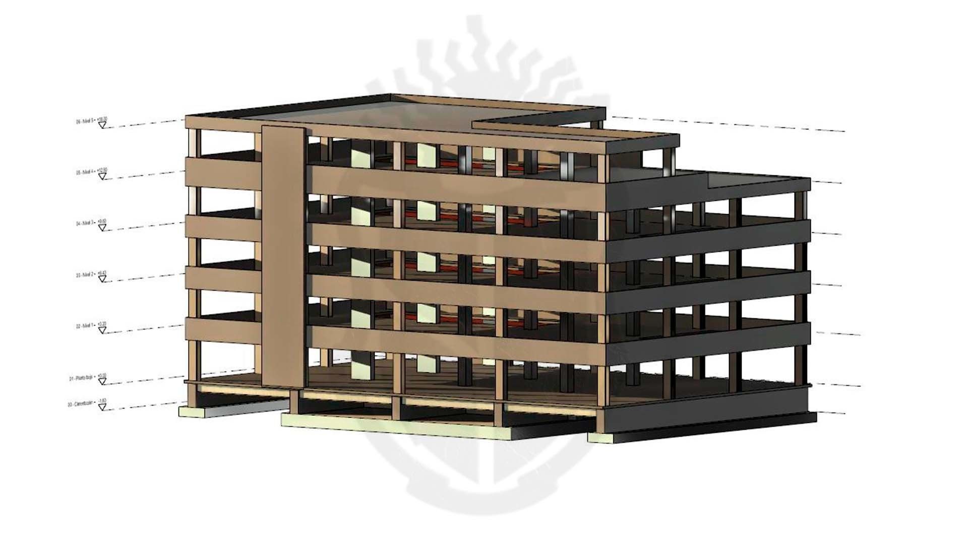 Revit structural model 3d model cgtrader