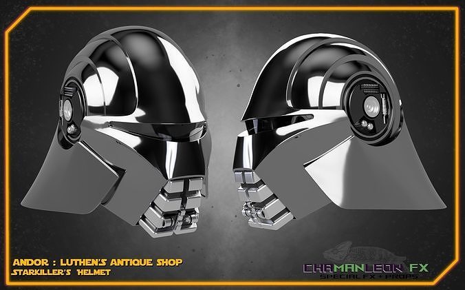 Starkiller Helmet Andor Star Wars Cosplay 3D model 3D printable | CGTrader
