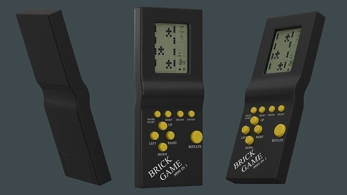 Brick Game Tetris 3D model | CGTrader