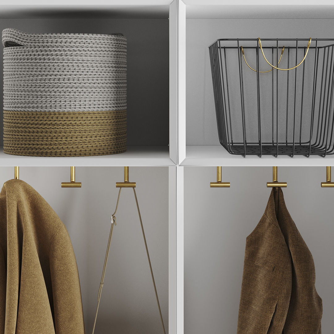 West Elm Build Your Own Nolan Entryway Collection 3D model CGTrader