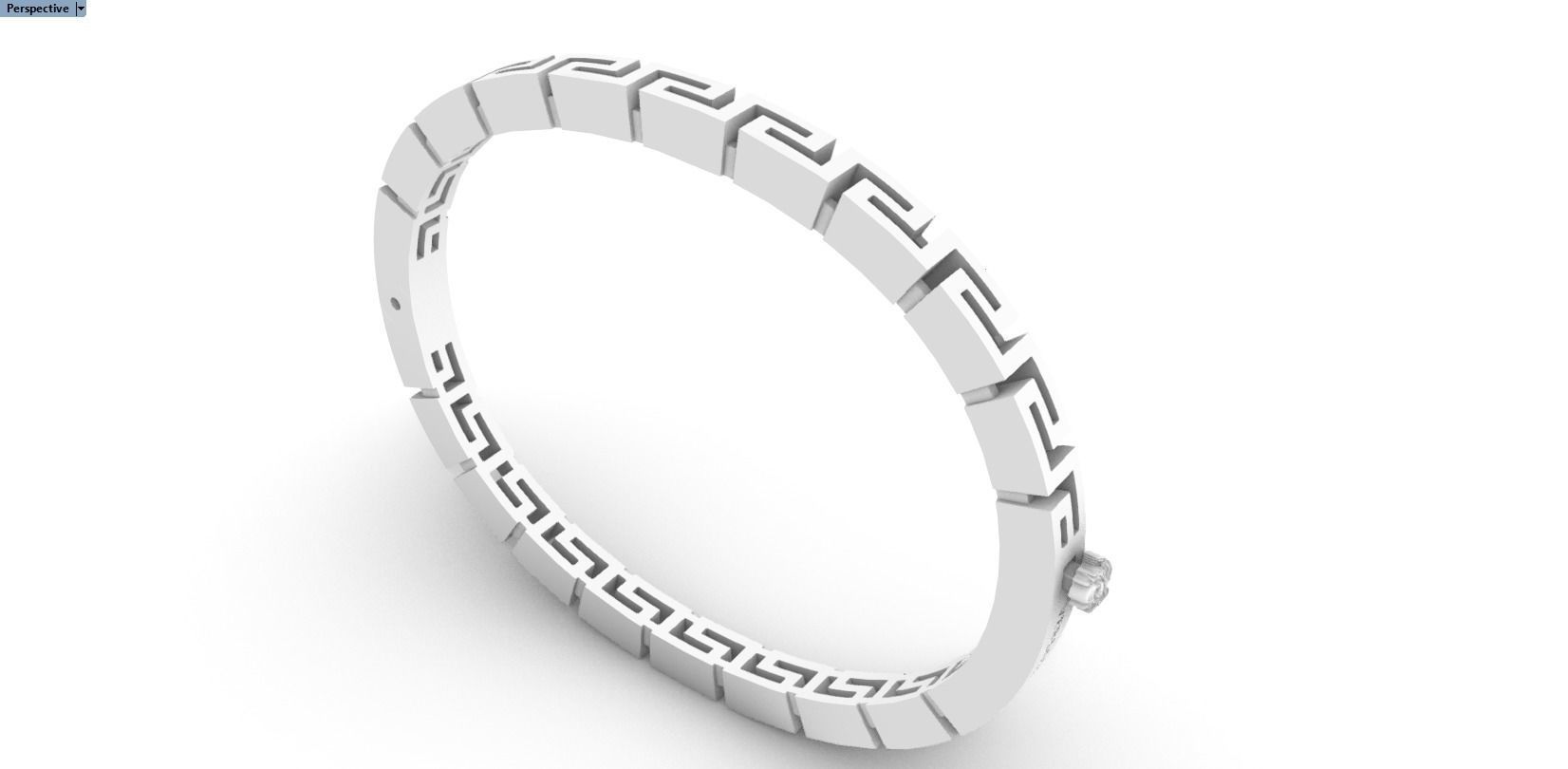 Oval luxury Women Bracelet Versace bracelet 3D model 3D printable