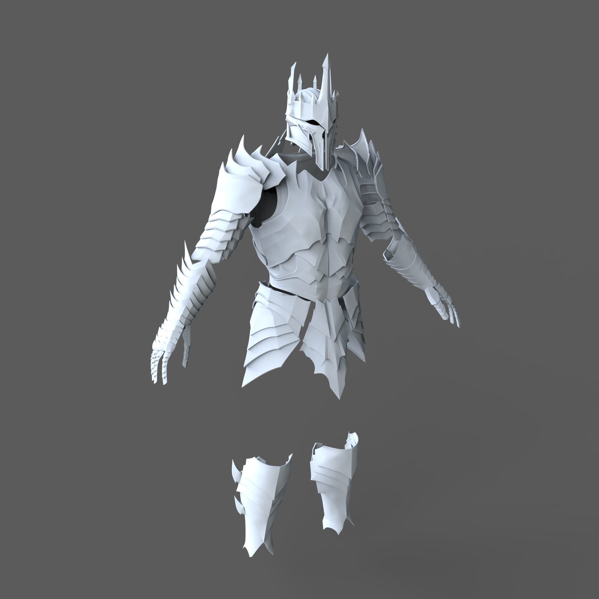 Lord Sauron Shadow of Mordor LOTR Full Body Wearable Armor 3D model 3D ...