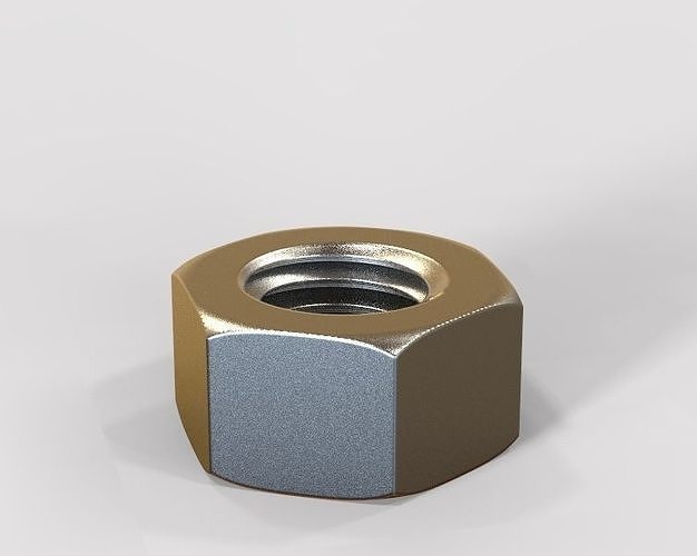 M20 Hex Nut 3D model 3D printable | CGTrader