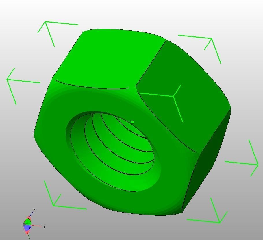 M12 Hex Nut 3D model 3D printable | CGTrader
