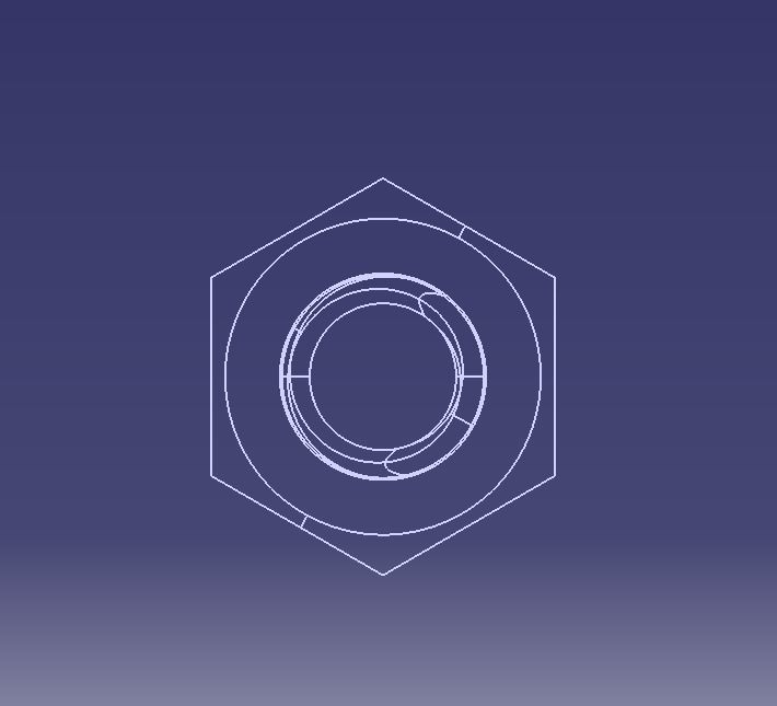 M6 Hex Nut 3D model 3D printable CGTrader