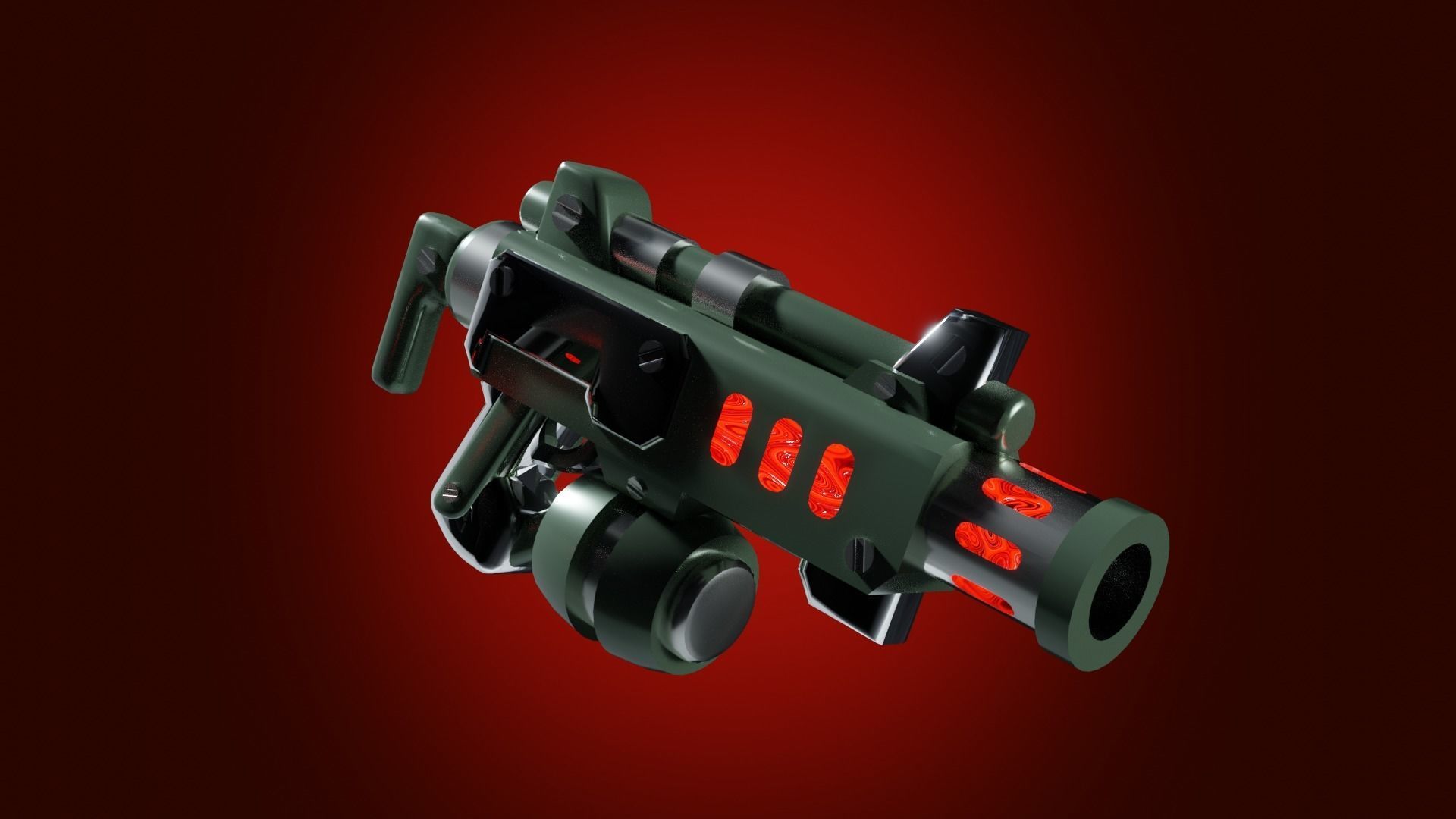 3D model Sci-fi guns Model pack Low-poly 3D model VR / AR / low-poly ...