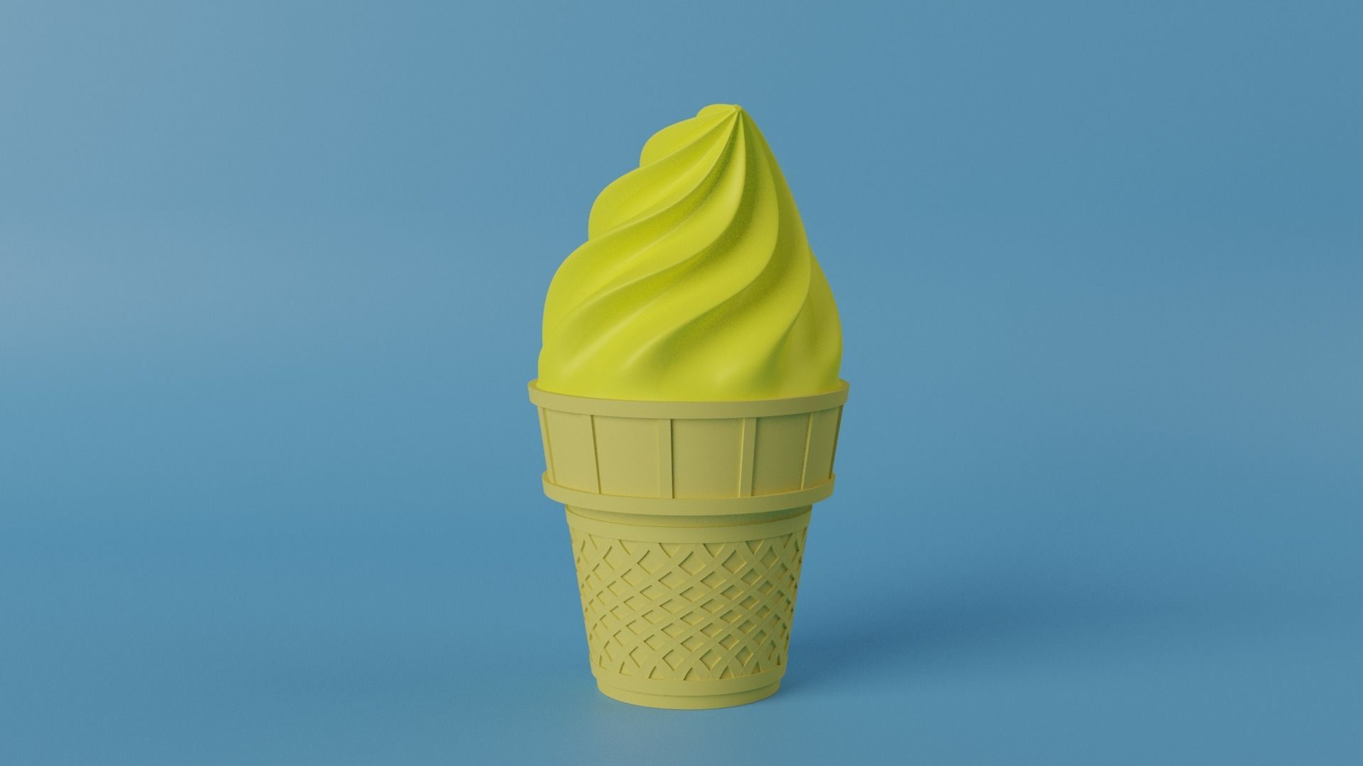 Lemon Ice Cream 3D model CGTrader
