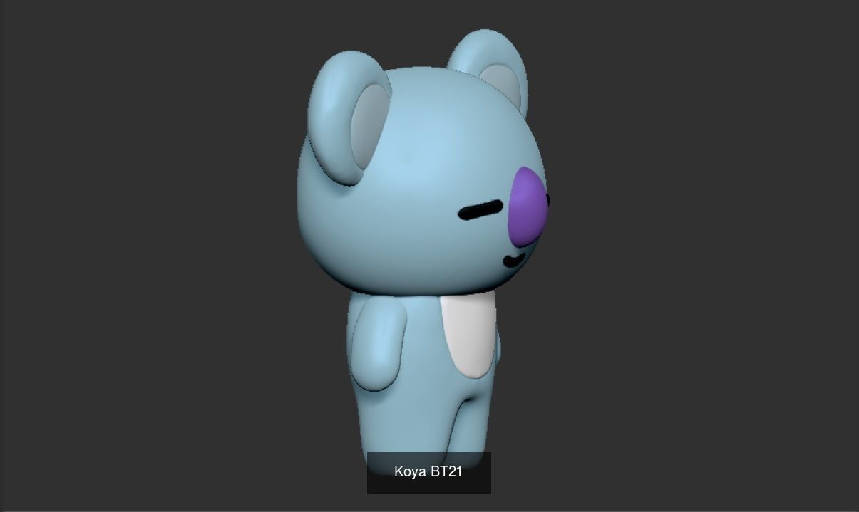 BT21 Figures 3D Model Collection CGTrader