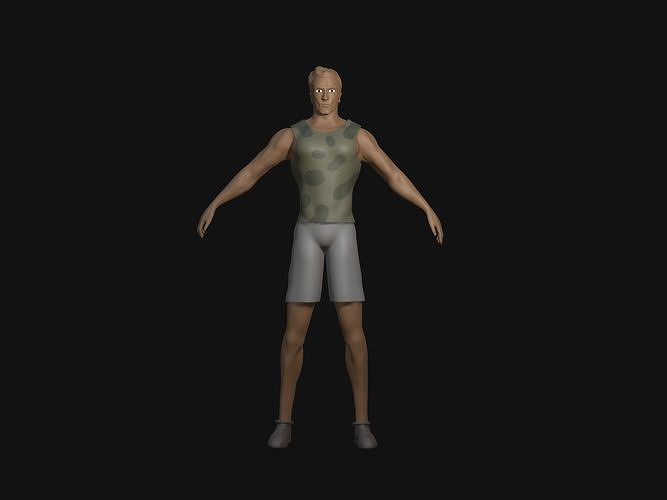 Casual Army Character 3d Model Cgtrader Casual Army Character 3d Model Cgtrader