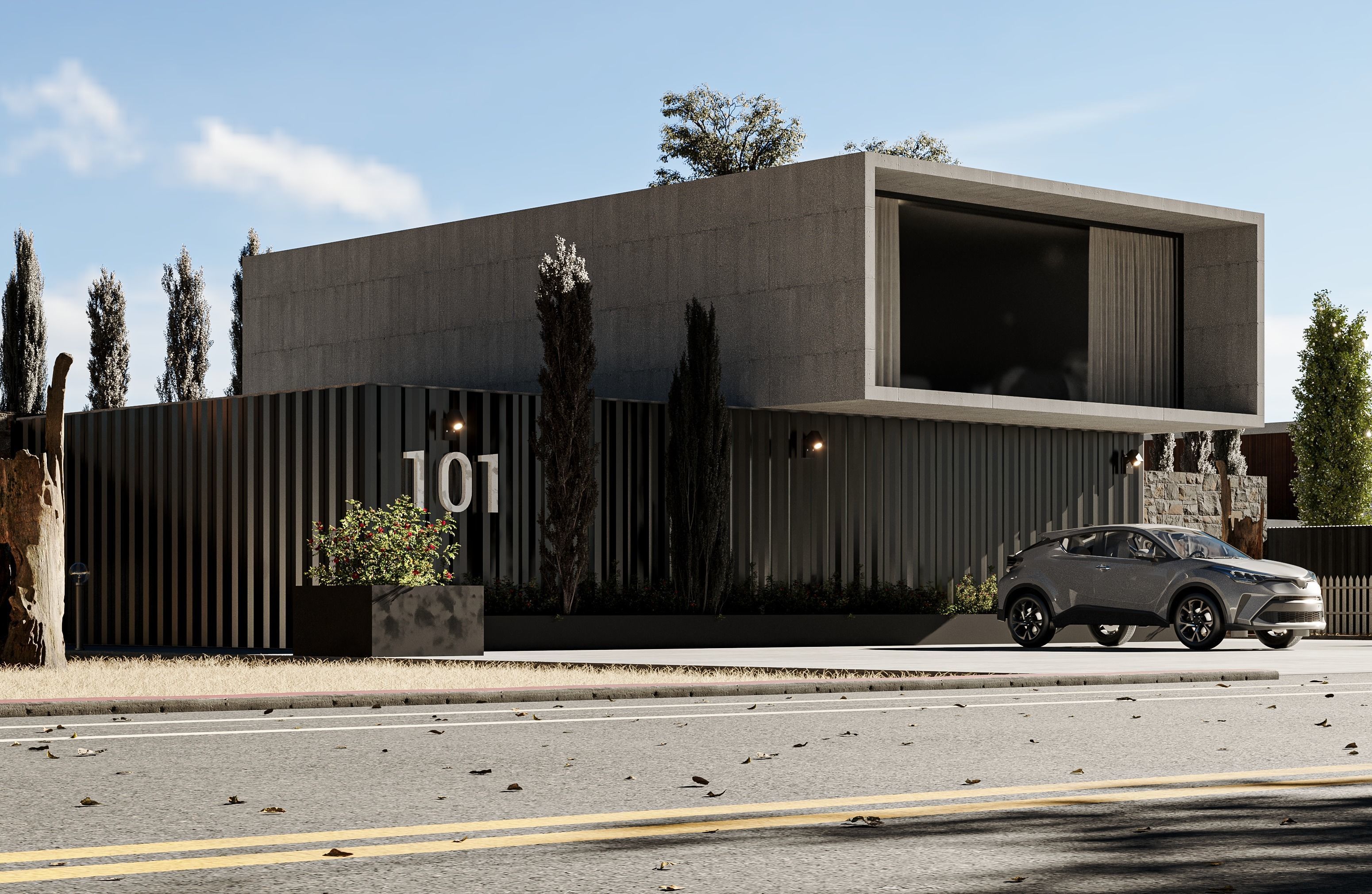 Modern Exterior House Container Design 3D model | CGTrader