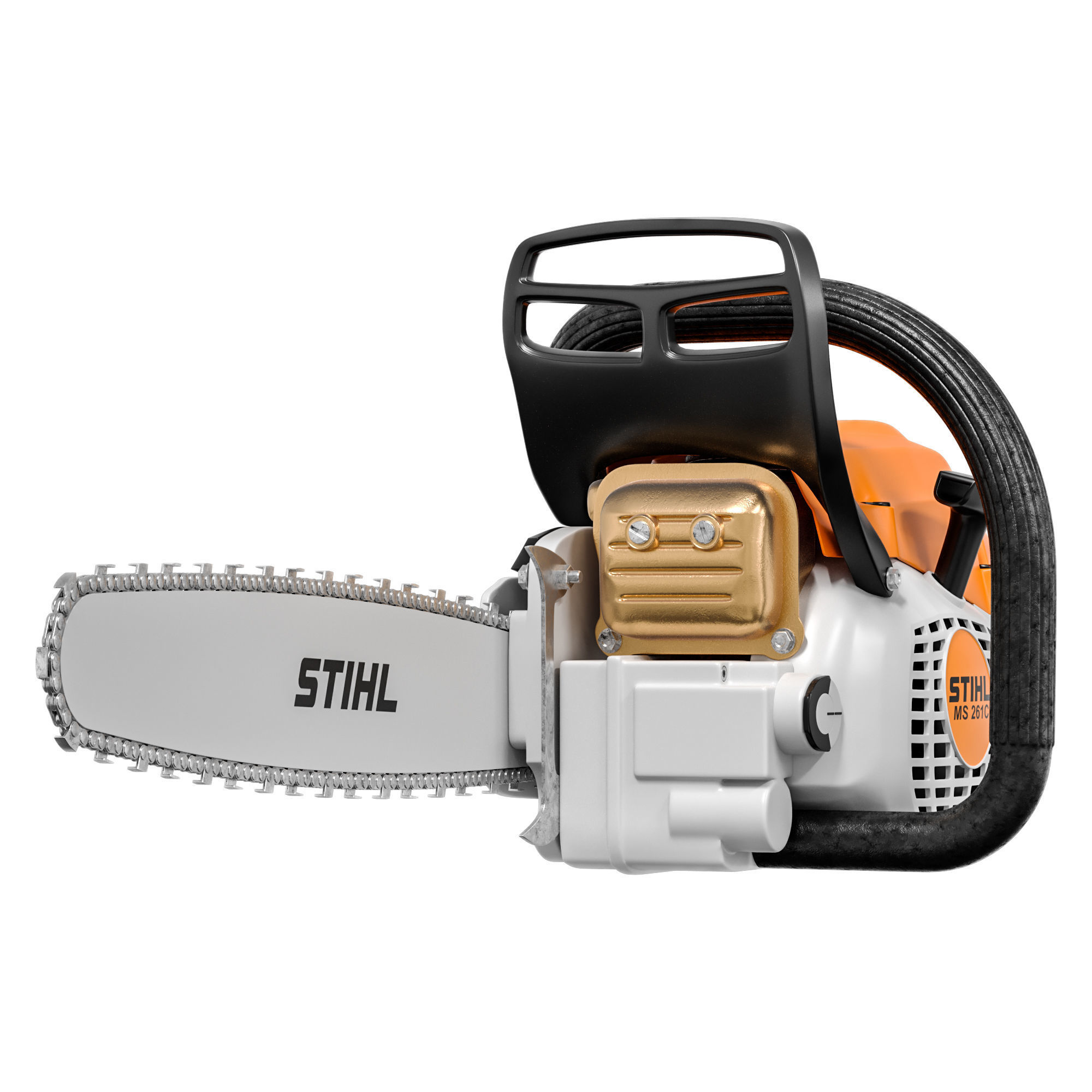 Chainsaw STIHL MS 261 C-M 3D model animated rigged | CGTrader