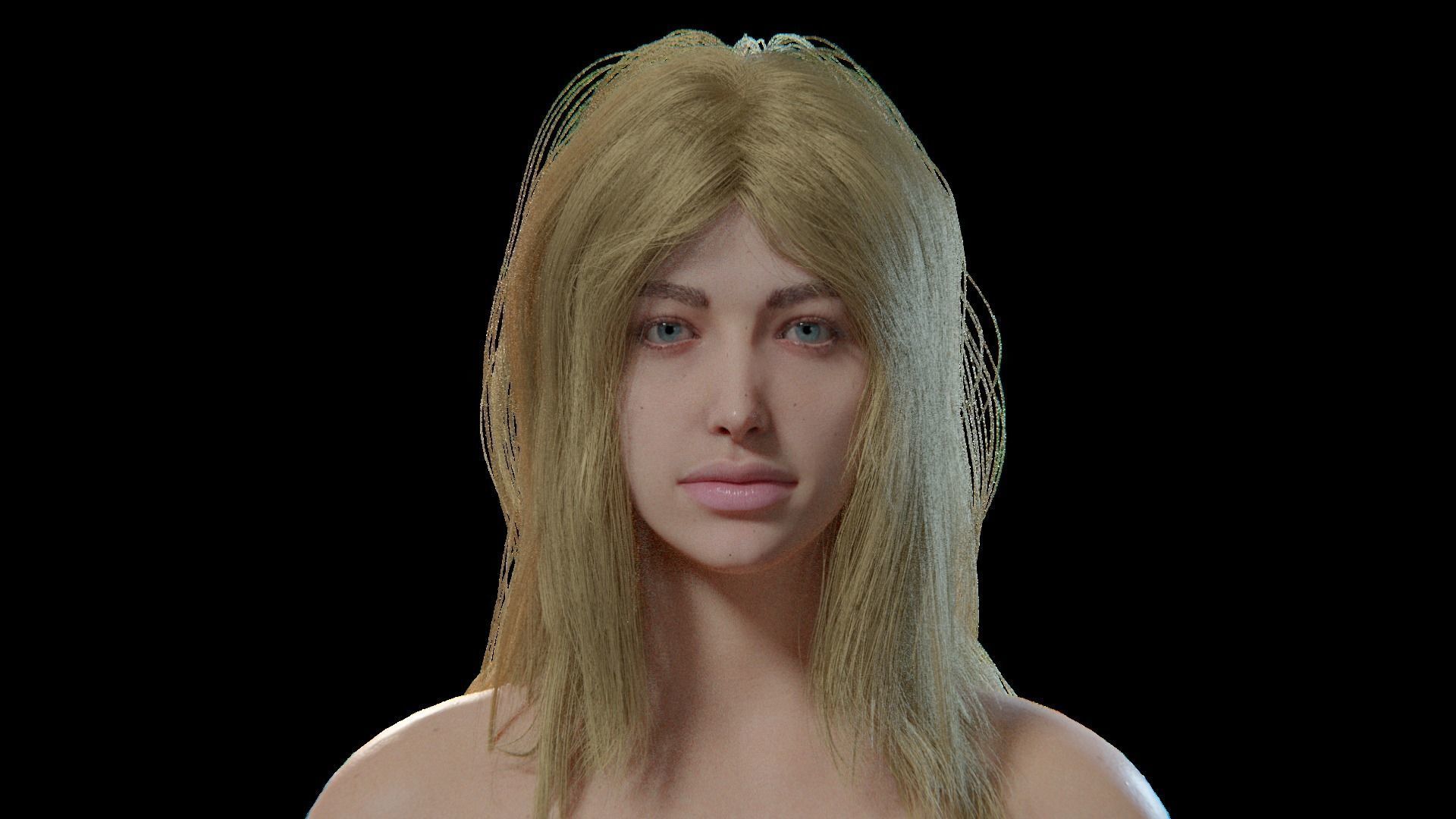 Aria Rigged Blender 3D model 3D model rigged CGTrader