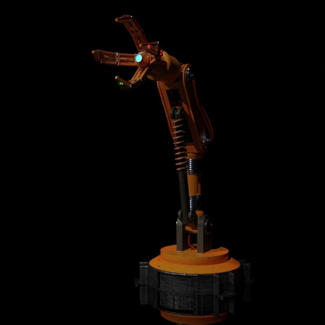 Scifi robotic arm 3D model CGTrader