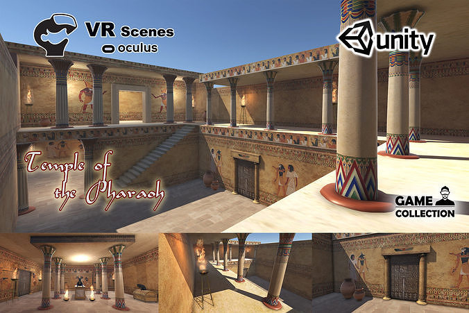 3D model Temple of the Pharaoh VR VR / AR / low-poly | CGTrader