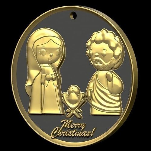 Christmas ornament free 3D model 3D printable | CGTrader