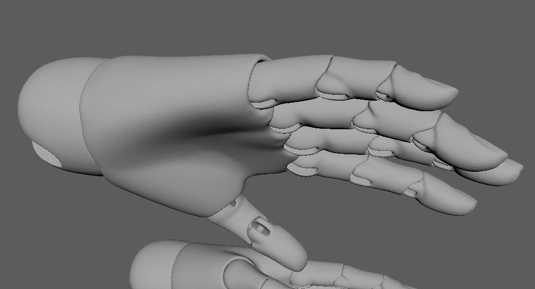 BJD doll ball joint doll women hand 3D model 3D printable CGTrader