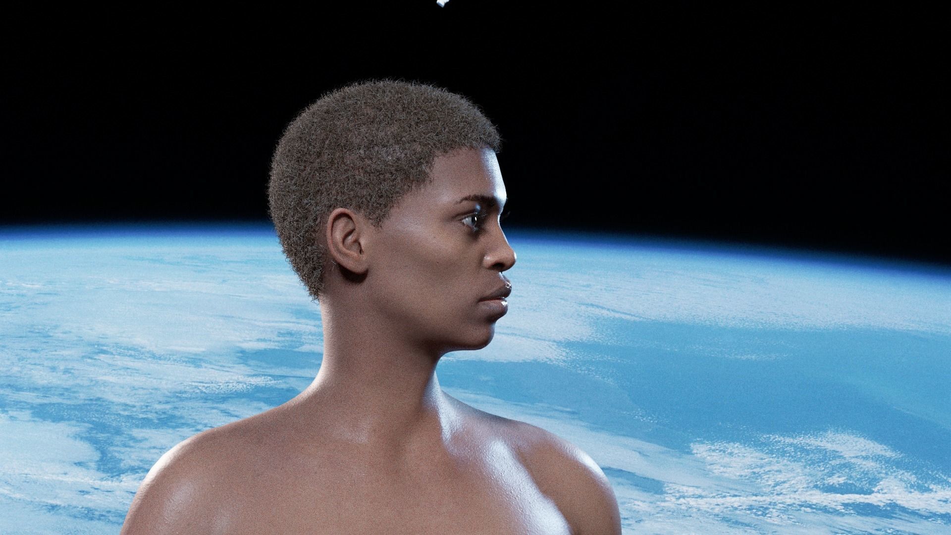 Irem African Blender rigged Character 3D model rigged CGTrader